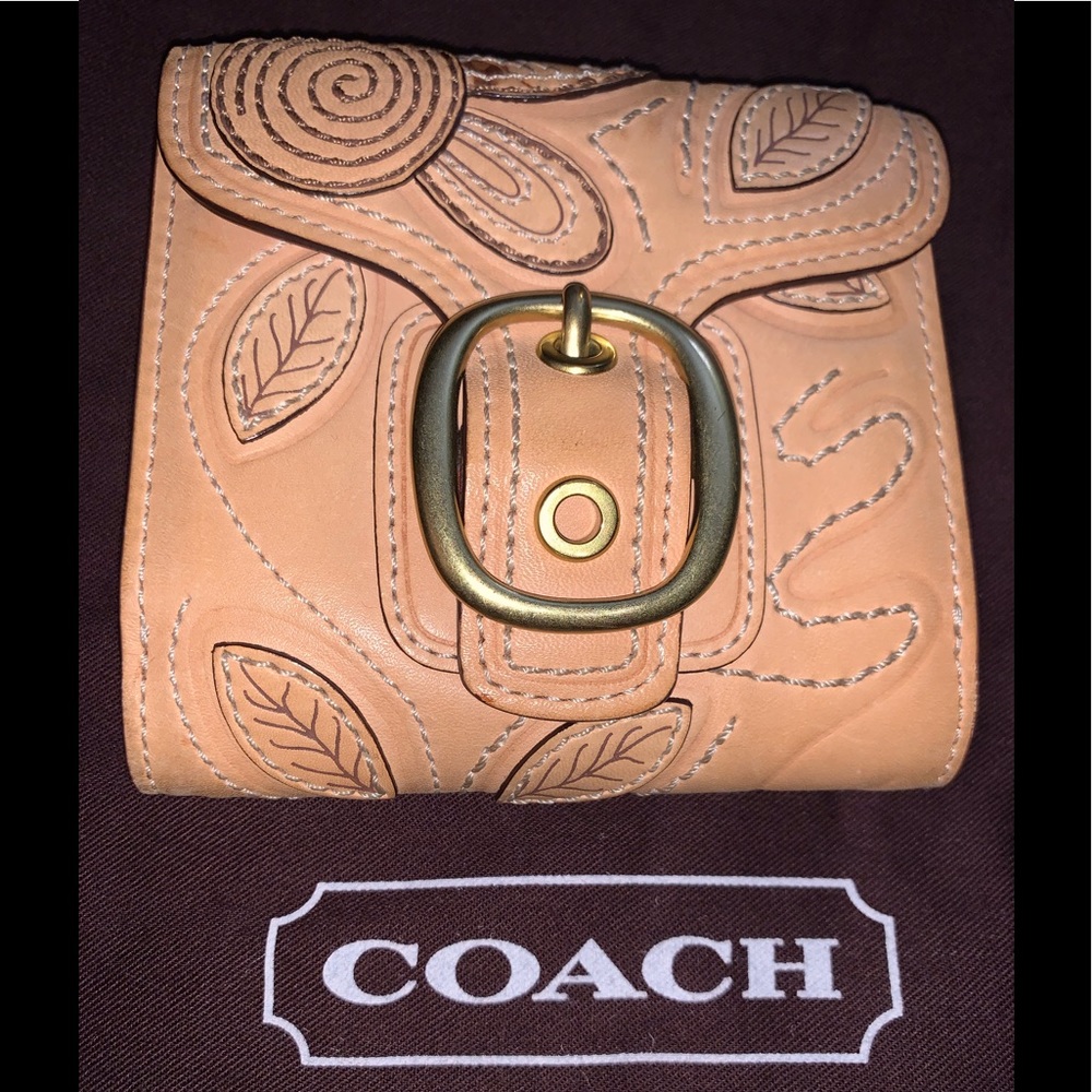 Coach Bleeker tooled leather Bleeker wallet